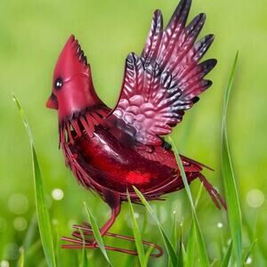 Cardinal Solar Light NIB Metal and Glass 11.5" H x 10" L x 3" W